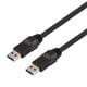 L-Com CAU3HFAA-BLK-2M