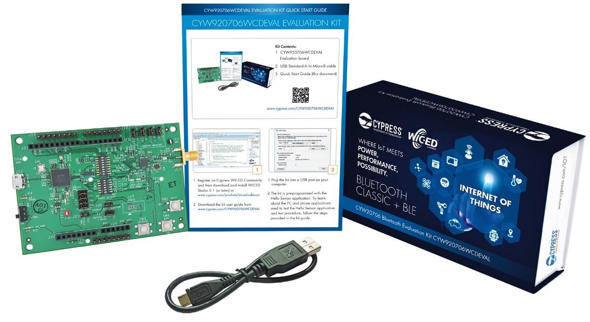 Infineon Technologies WICED™ CYW920706WCDEVAL Evaluation Kit