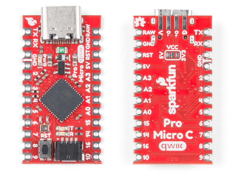 Location Circuit - SparkFun Qwiic Pro Micro USB-C (ATmega32U4)