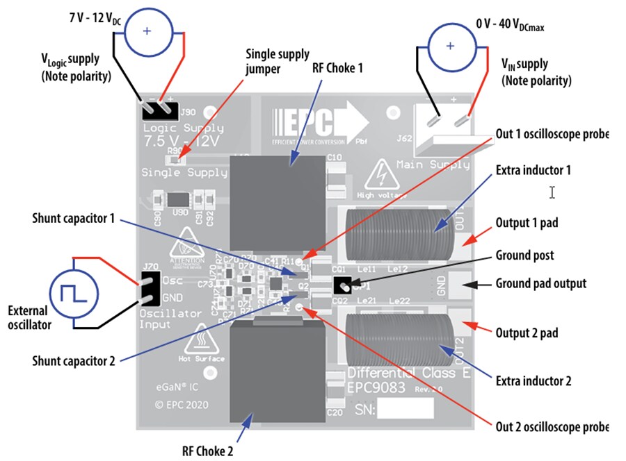 Mechanical Drawing - EPC EPC9083 Class-E Power Amplifier Evaluation Board