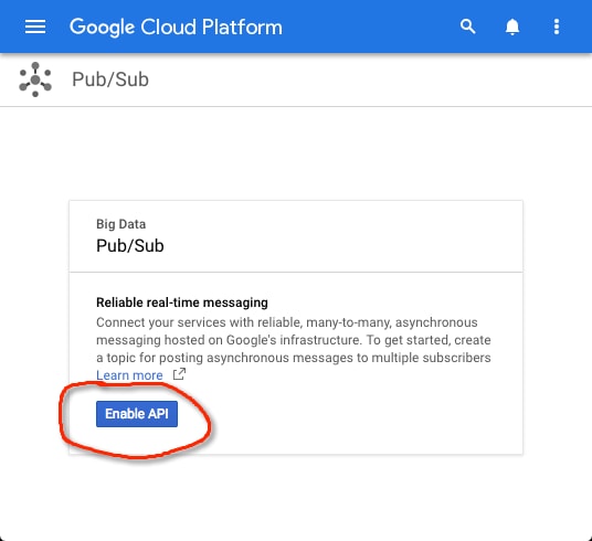 Enabling the Pub/Sub API