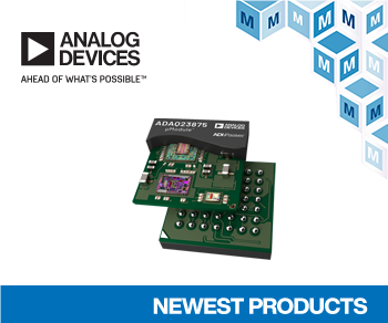 Mouser Now Shipping Analog Devices ADAQ23875 16-Bit, 15 MSPS µModule Data Acquisition Solution