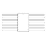 Texas Instruments SNJ54HC04W Enlarged Image